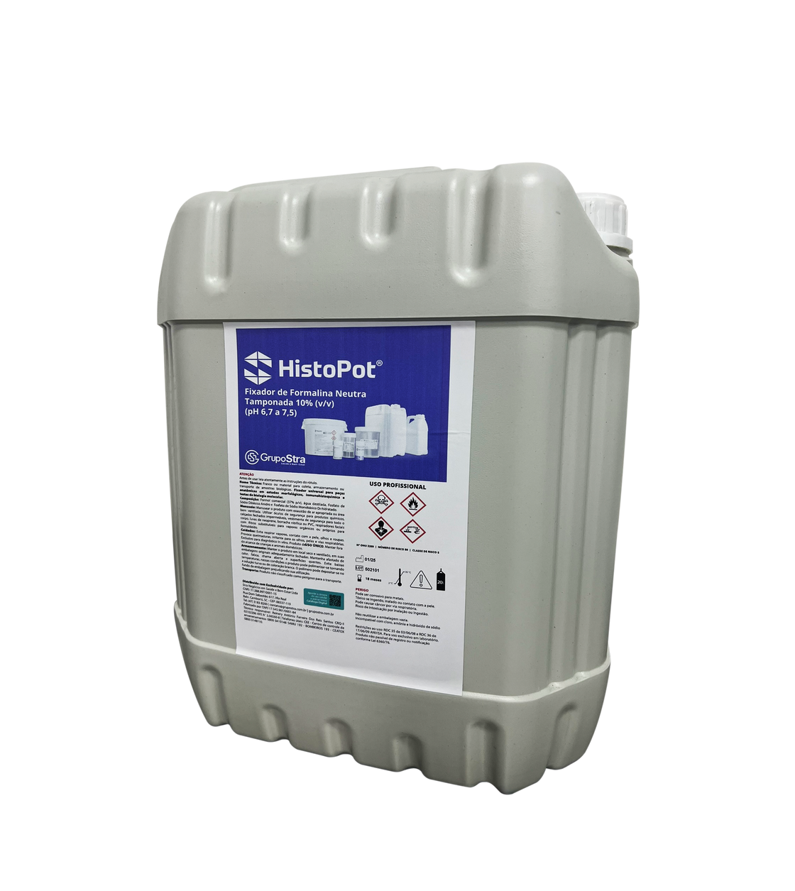 HistoPot® em Galões Formol - Tamponado 10% - 20 L