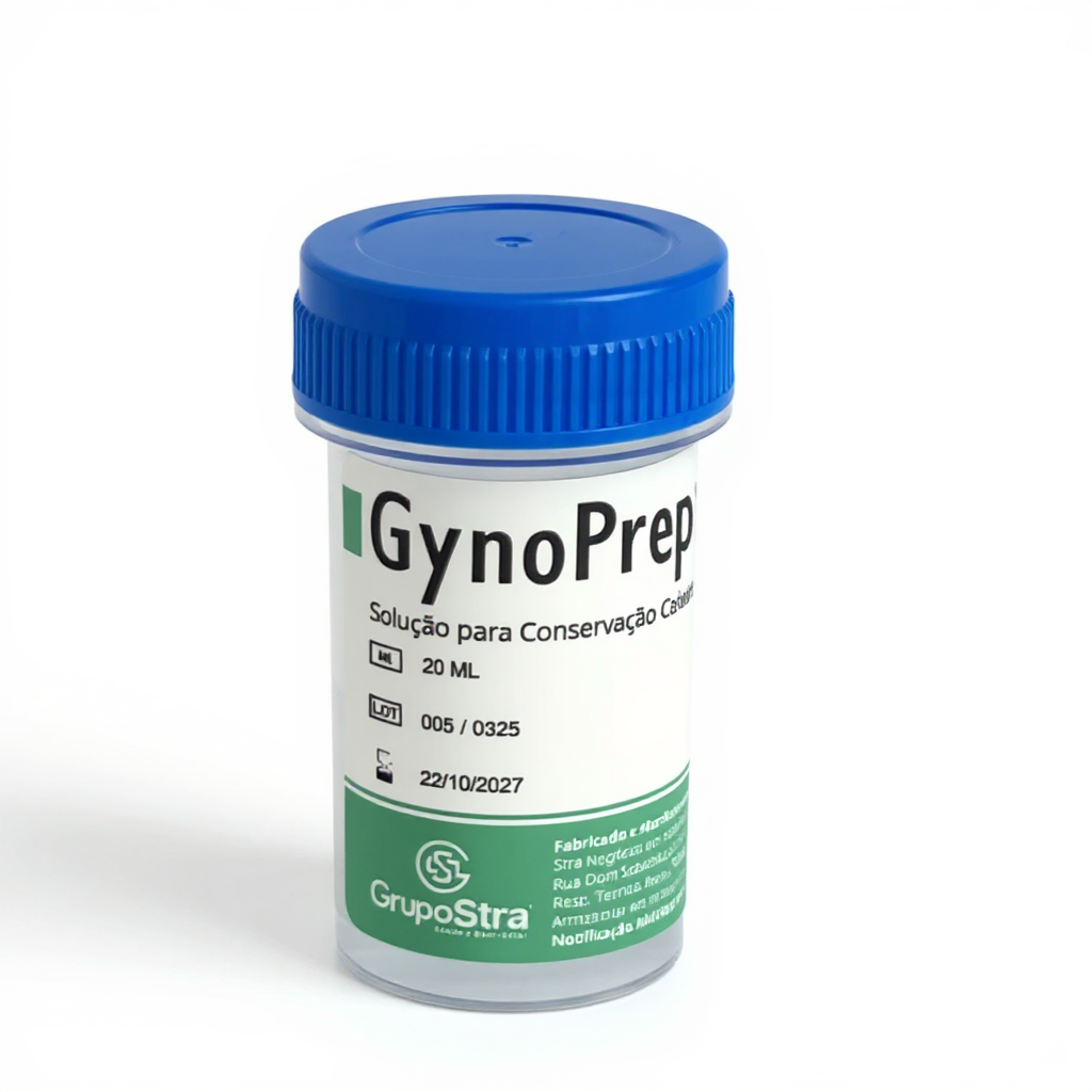 GynoPrep® Kit de Coleta - Frasco 20 mL + Espátula Ayre + Escova Cervical + Espéculo P