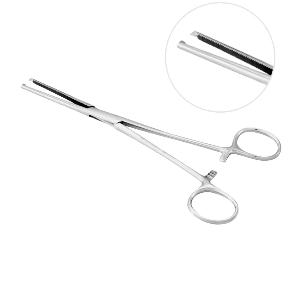 Pinça Kocher 14 cm 1x2 dentes reta - 0235 - ABC