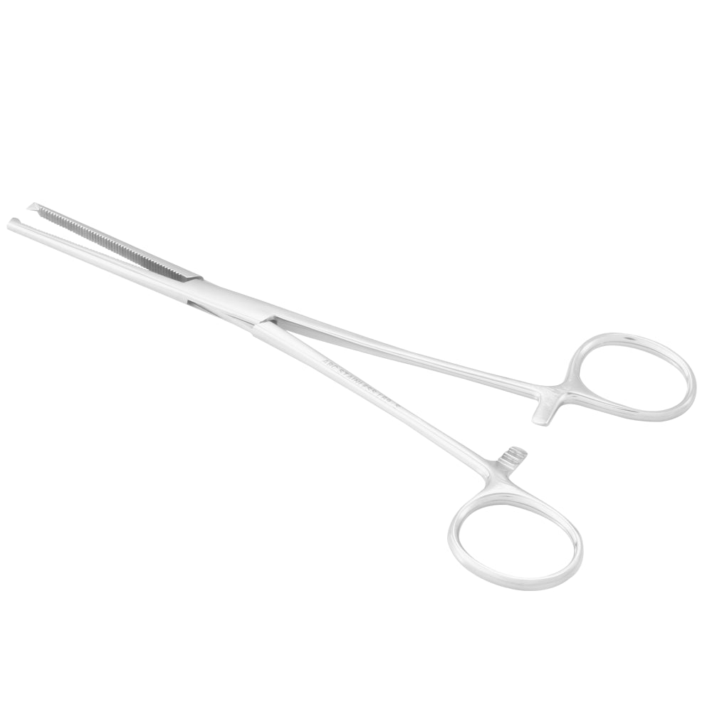 Pinça Kocher 16 cm 1x2 dentes reta Hemostatica- 237 ABC