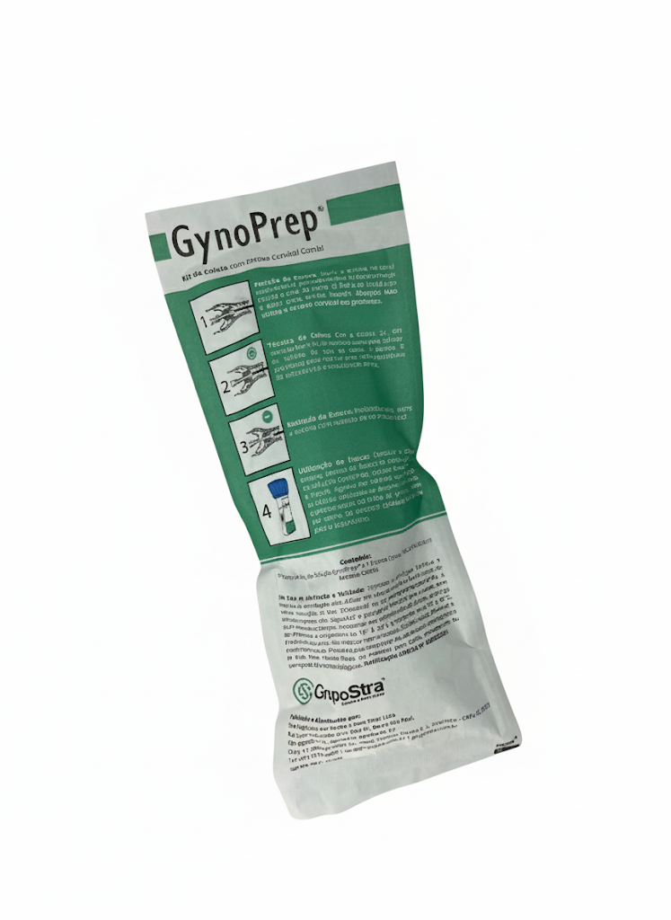 GynoPrep® Kit de Coleta - Frasco 20 mL + Escova Cervical Modelo Combi + Espéculo M
